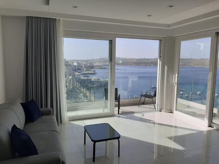 New Seafront Apartment - Spectacular Views St. Paul's Bay Exteriér fotografie