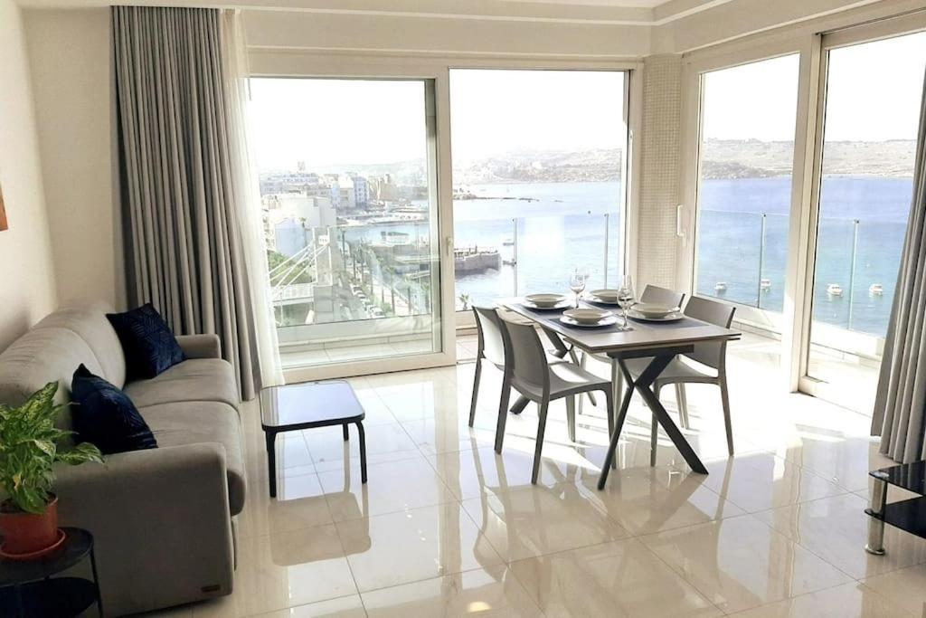 New Seafront Apartment - Spectacular Views St. Paul's Bay Exteriér fotografie